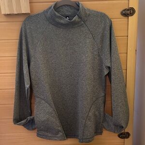 90 Degree By Reflex Heather Gray Cowl Neck Pullover